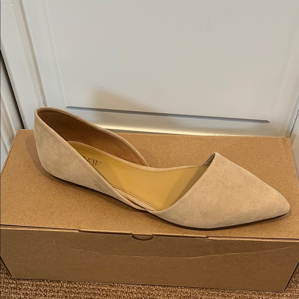 Brand new J Crew suede flats size 8 new in box